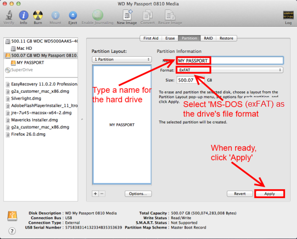 Mac Hard Drive Format For Windows